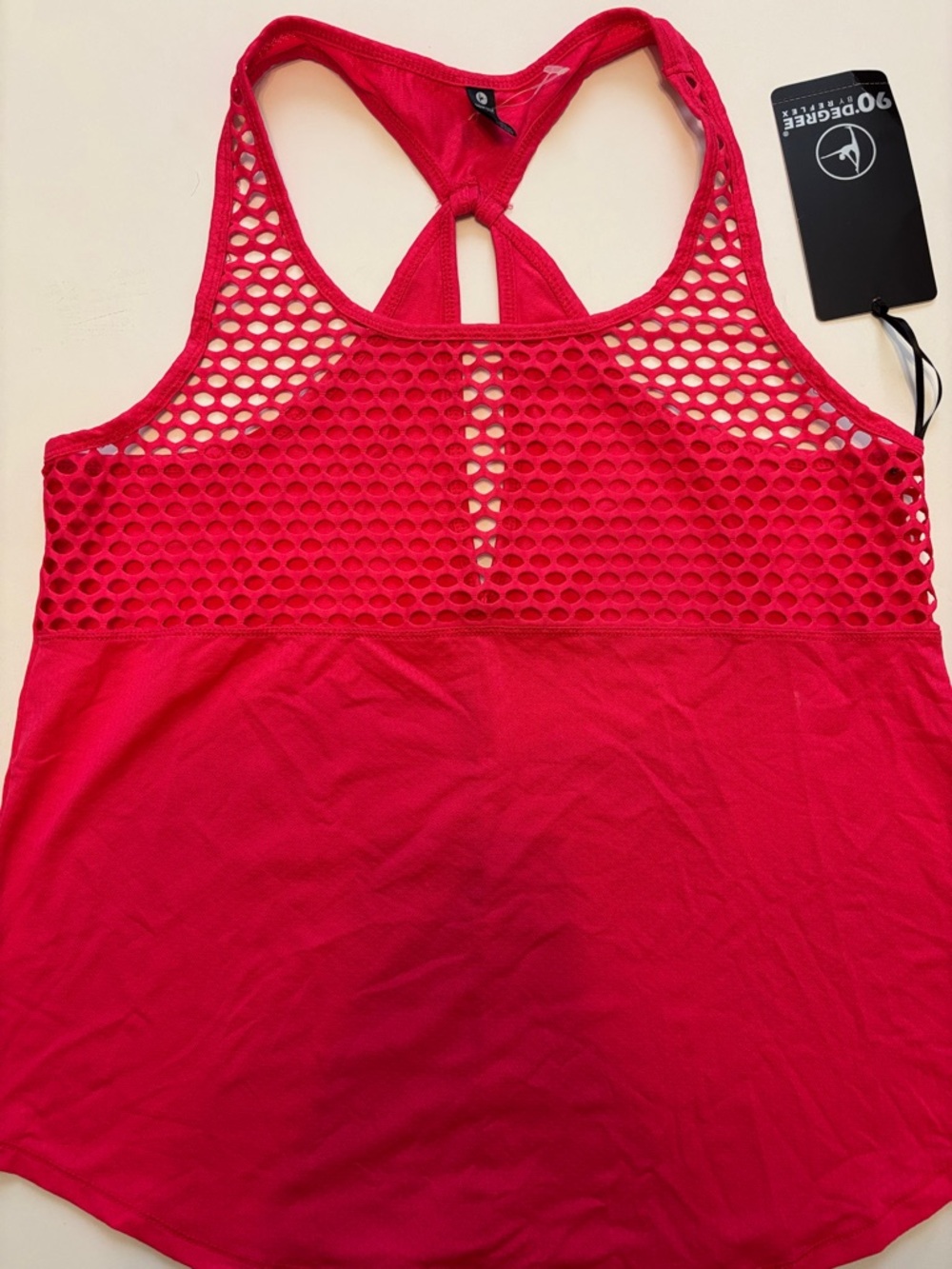 90 Degree By Reflex Hot Pink Racerback Sports Tank